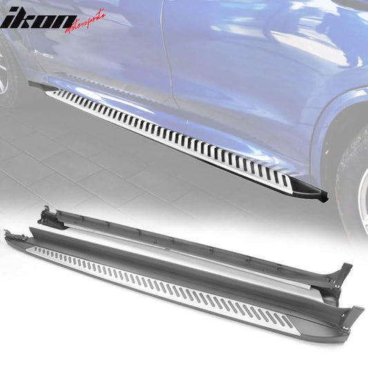 2018-2024 BMW X3 G01 Black Silver Running Boards Side Step Bars Pair