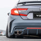 2018-22 Honda Accord V4 Rear Bumper By YOFER - UNPAINTED