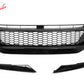 2019-2021 Honda Civic Gloss Black Honeycomb Front Upper Grille ABS