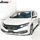 2019-2021 Honda Civic Sedan Coupe Gloss Black Front Grille Eyebrows