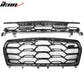 2019-2024 Chevy Camaro 1LE Style Unpainted Black Front Bumper Guard PP
