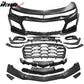 2019-2024 Chevy Camaro 1LE Style Unpainted Black Front Bumper Guard PP