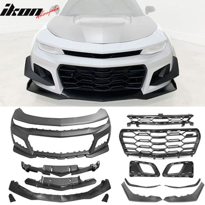 2019-2024 Camaro ZL1 1LE Style Style Unpainted Front Bumper Cover PP