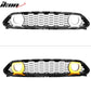 2021-2023 Ford Mustang Mach 1 Car Front Grille Black W/ LED Lamp ABS