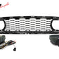 2021-2023 Ford Mustang Mach 1 Car Front Grille Black W/ LED Lamp ABS