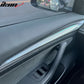 2021-2023 Tesla 3 & 2023 Y Carbon Fiber Center Front Door Panel ABS