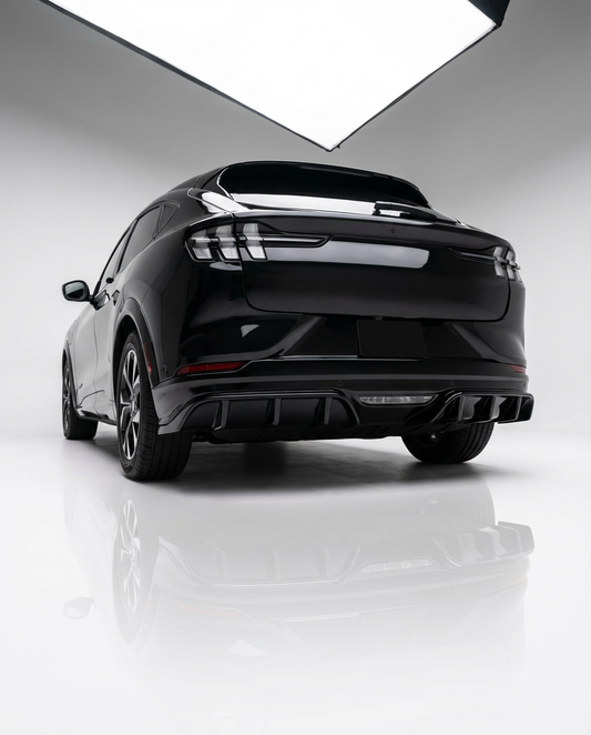 2021-2024 Ford Mustang Mach-E GT Gloss Black Rear Bumper Lip Diffuser