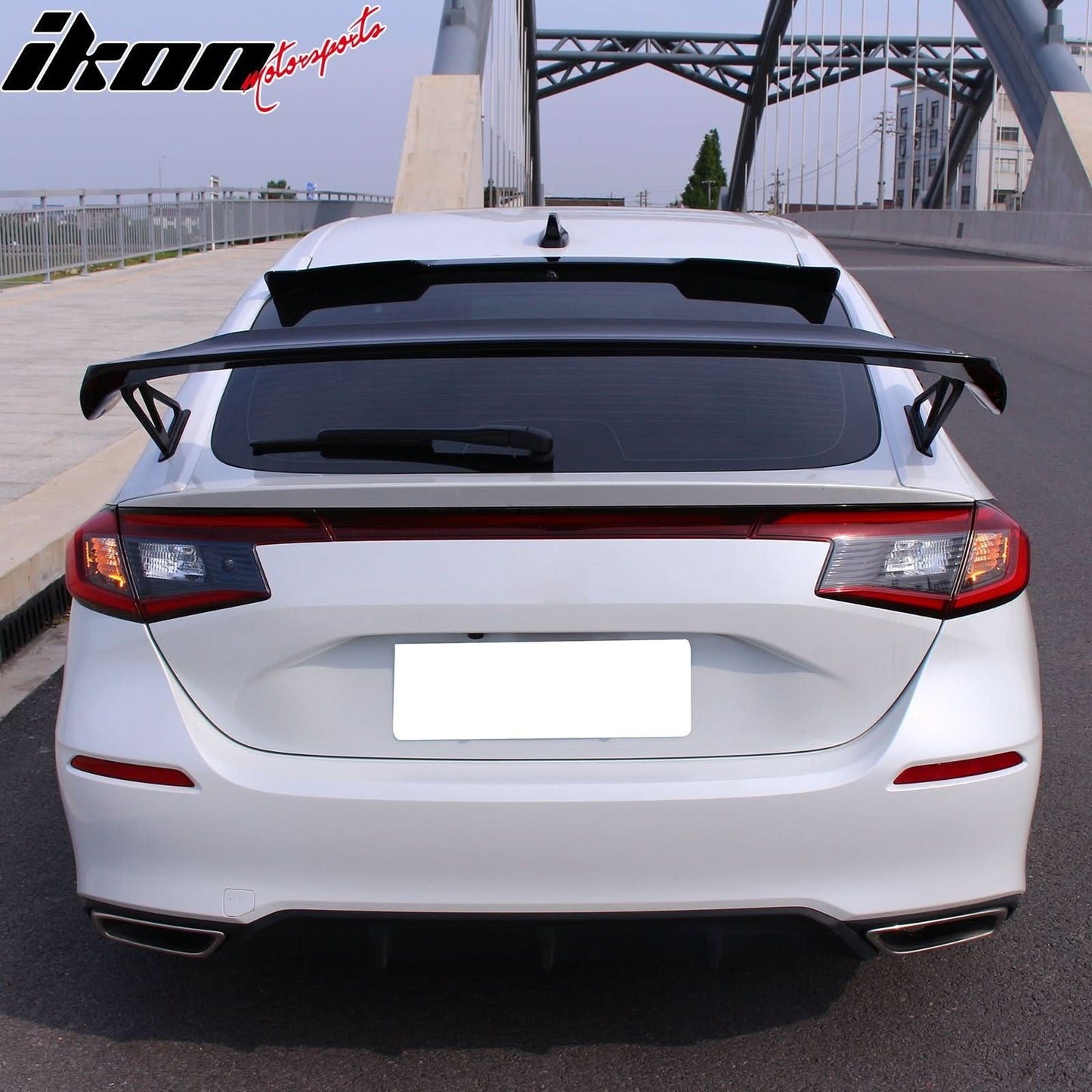 2022-2024 Honda Civic Type R Gloss Trunk Spoiler Mounting Plate ABS