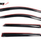 2022-2025 Hyundai Ioniq 5 Slim Style Black Window Visors Acrylic 4PCS