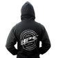 HPS 2022 Round Logo Zip-Up Hoodie, Black