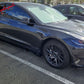 2024 Tesla Model 3 IKON Style Gloss Black Side Skirt Extension ABS