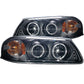Anzo 2000-2005 Chevrolet Impala Projector Headlights w/ Halo Black