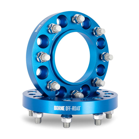 Borne Off-Road Wheel Spacers - 8X170 - 125 - 25mm - M14 - Blue BNWS-002-250BL