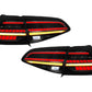 VW MK7 Golf 7 and Golf MK7 7.5 Euro Style Tail Lights 2013-2019