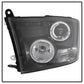 Spyder Dodge Ram 1500 09-14 10-14 Projector Headlights Halogen- LED Halo LED - Blk PRO-YD-DR09-HL-BK 5010032