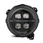 AlphaRex 18-23 Jeep Wrangler JL/Gladiator JT LED Proj Headlights Alpha-Blk w/ Activ Light/Seq Signal 880867 *Discontinued
