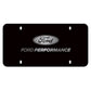 Ford Racing Black Stainless Steel Marque Plate M-1828-LB