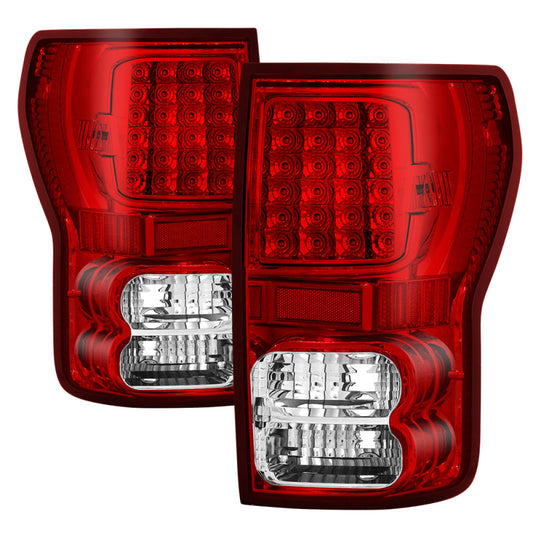 SPYDER Xtune Toyota Tundra 07-13 LED Tail Lights Red Clear ALT-ON-TTU07-LED-RC 5013224