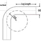 HPS Performance Products HPS 3" OD 135 Degree Bend 6061 Aluminum Elbow Pipe Tubing 16 Gauge w/ 3" CLR