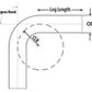 HPS Performance Products HPS 3-1/2" OD 20 Degree Bend 6061 Aluminum Elbow Pipe Tubing 16 Gauge w/ 5-5/8" CLR