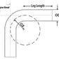 HPS Performance Products HPS 2" OD 60 Degree Bend 6061 Aluminum Elbow Pipe Tubing 16 Gauge w/ 3 1/8" CLR