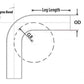 HPS Performance Products HPS 4" OD 15 Degree Bend 6061 Aluminum Elbow Pipe Tubing 16 Gauge w/ 5 1/2" CLR