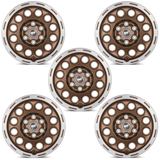 Ford Racing 21-23 Bronco 17x8.0 Wheel Kit -Sinister Bronze M-1007K-P1780BRN