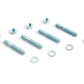 Cometic Gasket Cometic Carburetor Studs 2in Zinc Plated - Set of 4 With Washers and Nuts CF1001
