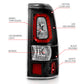 ANZO 2003-2006 Chevy Silverado 1500 LED Taillights Plank Style Black w/Clear Lens 311327