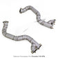 High Flow Exhaust Downpipe for Porsche Cayman 718 GT4 RS 4.0L 2022-2025 Catless
