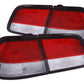 Anzo 1997-1999 Nissan Maxima Tail lights Red/Clear 4pc
