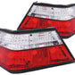 Anzo 1986-1995 Mercedes Benz E Class W124 Taillights Red/Clear