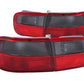 Anzo 1992-1995 Honda Civic Taillights Red/Smoke - OEM