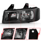 ANZO 2003-2017 Chevy Express Crystal Headlight Black 111474