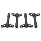 Ford Racing Black Crinkle Finish Valve Cover Hold Down Wing Nuts 302-326