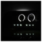Spyder Dodge Ram 1500 02-05 03-05 Projector Headlights LED Halo LED Blk Smke PRO-YD-DR02-HL-BSM 5078384