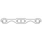 Cometic Gasket Cometic Chevy Gen1 Small Block V8 .043in Copper Exhaust Mani Gskt Set-1.480in x 1.450in Square Ports C15190C