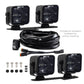 Borne Off-Road 21+ Bronco Light Pods 4pc Ditch 3x3 Flood BNLT-BR-21-DT4F