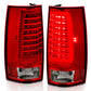 ANZO 2007-2014 Chevy Tahoe LED Taillight Plank Style Chrome With Red/Clear Lens 311323