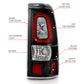 ANZO 2003-2006 Chevy Silverado 1500 LED Taillights Plank Style Black w/Clear Lens 311327