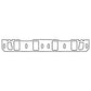 Cometic Gasket Cometic Ford 302/351W V8 Intake Manifold Gasket .060in Fiber 1.280in X 2.115in Port 20 Pack CP5652