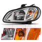 ANZO 2002-2014 Freightliner M2 LED Crystal Headlights Chrome Housing w/ Clear Lens (Pair) 131031