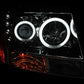 Anzo 2007-2013 Chevrolet Avalanche Projector Headlights w/ Halo Chrome