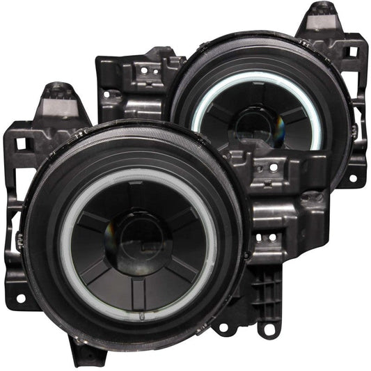Anzo 2007-2013 Toyota Fj Cruiser Projector Headlights w/ Halo Black