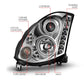 Anzo 2003-2007 Infiniti G35 Projector Headlights w/ Halo Chrome (CCFL)