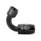 HPS Performance Products Compression Double Swivel Hose End to AN Female, Aluminum, Black