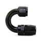 HPS Performance Products Compression Double Swivel Hose End to AN Female, Aluminum, Black