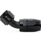 HPS Performance Products Compression Double Swivel Hose End to AN Female, Aluminum, Black