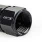HPS Performance Products Compression Double Swivel Hose End to AN Female, Aluminum, Black
