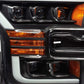 AlphaRex 17-20 Ford Raptor NOVA LED Proj Headlights Plank Style Matte Black w/Activ Light/Seq Signal 880152 *Discontinued